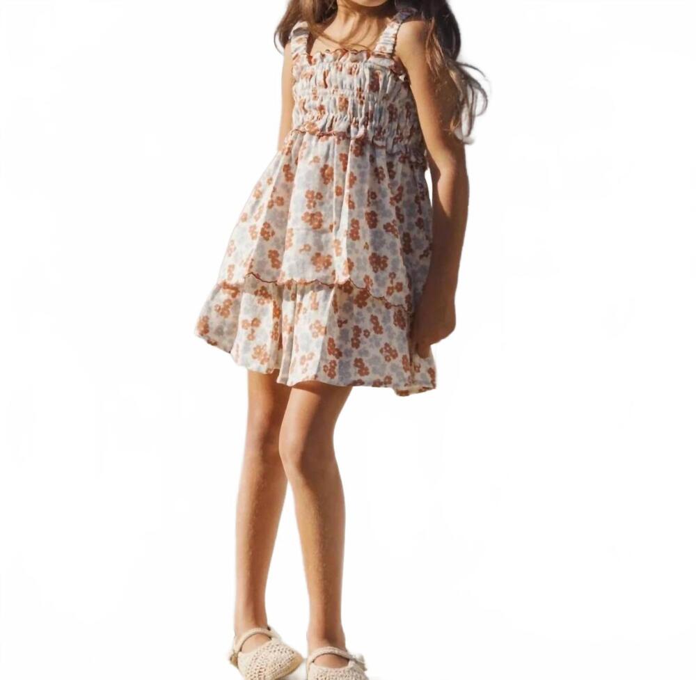 NEW RYLEE + CRU smocked tank in americana floral